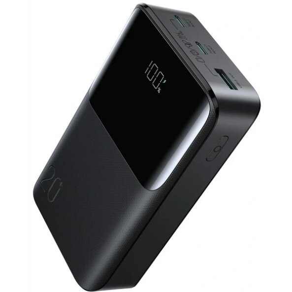 Baterie Externa Joyroom JR-QP192, 20000mAh, 22.5W, QC + PD, 1 x USB-A - 2 x USB-C, Neagra 