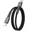 Cablu Date si Incarcare USB-C - USB-C Tech-Protect Ultraboost DNA MagTwist, 100W, 1m, Gri 