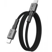 Cablu Date si Incarcare USB-C - USB-C Tech-Protect Ultraboost DNA MagTwist, 100W, 1m, Gri 