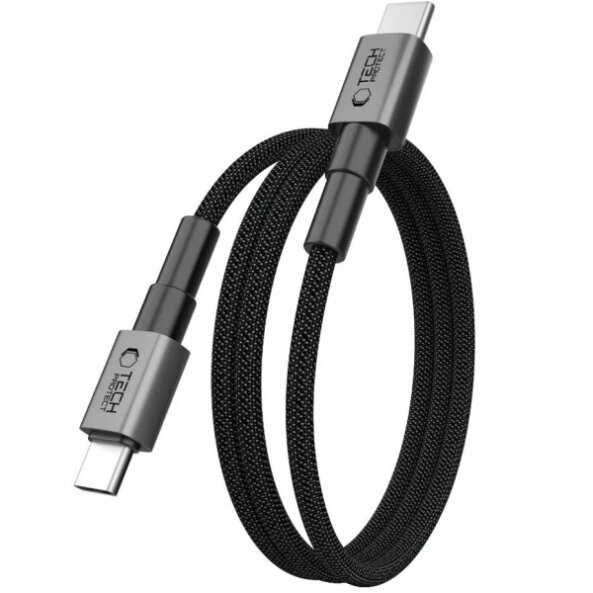 Cablu Date si Incarcare USB-C - USB-C Tech-Protect Ultraboost DNA MagTwist, 100W, 1m, Gri 