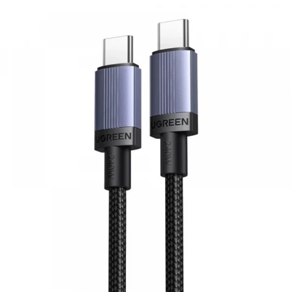 Cablu Date si Incarcare USB-C - USB-C UGREEN L532, 240W, 0.5m, Gri