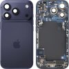 Capac Baterie Apple iPhone 17 Pro, Cu Carcasa Mijloc, Full Parts, Bleumarin (Deep Blue), Swap 