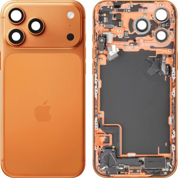 Capac Baterie Apple iPhone 17 Pro Max, Cu Carcasa Mijloc, Full Parts, Portocaliu (Cosmic Orange), Swap 