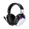 Casti Gaming Wireless Acefast H11, RGB, BT / Wi-FI / Wired, Albe