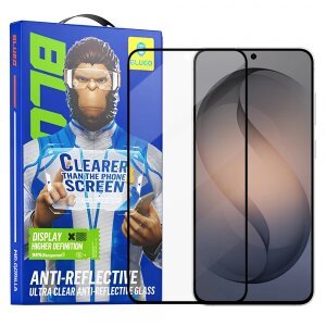 Folie de protectie Ecran Blueo Anti-Reflective HD pentru Samsung Galaxy S26 S942, Sticla Securizata, Full Glue, Neagra