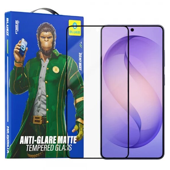 Folie de protectie Ecran Matte Blueo Anti-Glare pentru Samsung Galaxy S26 Ultra S948, Sticla Securizata, Full Glue, Neagra