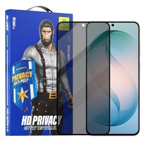 Folie de protectie Ecran Privacy Blueo Anti-Peep pentru Samsung Galaxy S26 Plus S947, Sticla Securizata, Full Glue