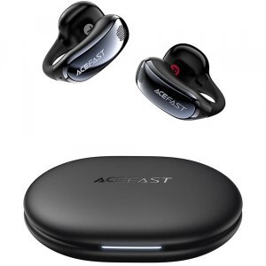 Handsfree Bluetooth Acefast Aceclip Pro, TWS, Negru