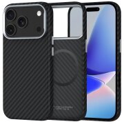 Husa MagSafe pentru Apple iPhone 17 Pro, Tech-Protect, Ion Carbon, Neagra 