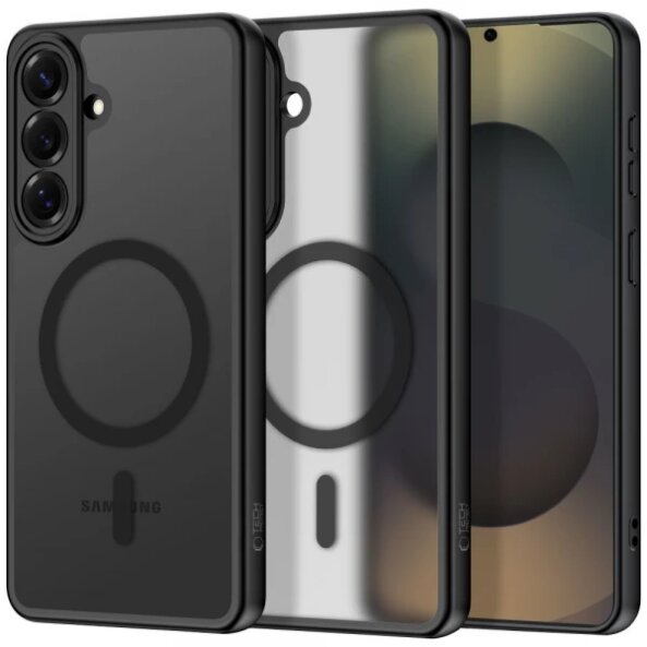 Husa MagSafe pentru Samsung Galaxy S26 S942, Tech-Protect, BasicMag, Neagra Mata 