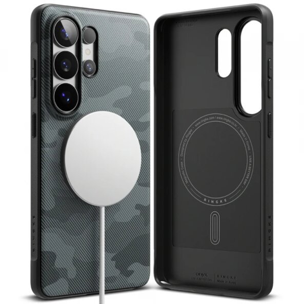 Husa MagSafe pentru Samsung Galaxy S26 Ultra S948, Ringke, Onyx, Camuflaj