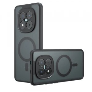 Husa MagSafe pentru Xiaomi Redmi Note 15 Pro 4G, Techsuit, PureFrost, Neagra Satinata