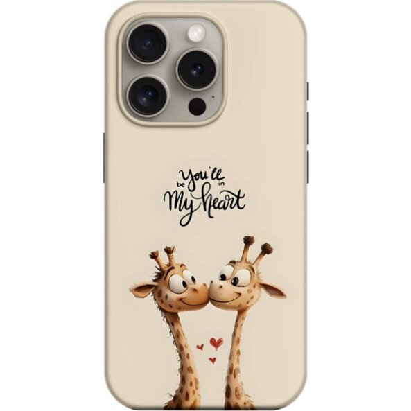 Husa pentru Apple iPhone 15, OEM, Lovers Giraffes, Multicolor 