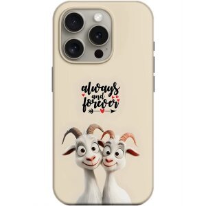 Husa pentru Apple iPhone 15, OEM, Lovers Goats, Multicolor 