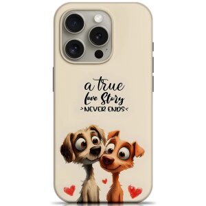 Husa pentru Apple iPhone 15 Pro Max, OEM, Lovers Dogs, Multicolor 