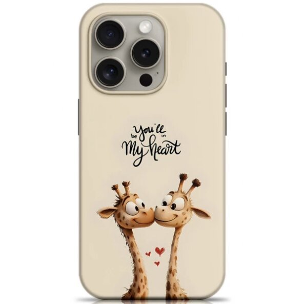 Husa pentru Apple iPhone 15 Pro Max, OEM, Lovers Giraffes, Multicolor 