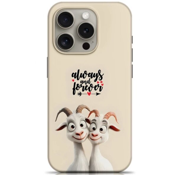 Husa pentru Apple iPhone 15 Pro, OEM, Lovers Goats, Multicolor 
