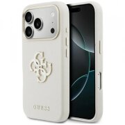 Husa pentru Apple iPhone 17 Pro Max, Guess, Resin Logo, Bej