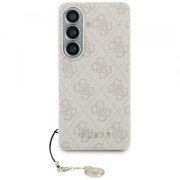 Husa pentru Samsung Galaxy S26 S942, Guess, 4G Classic Logo Charm, Roz