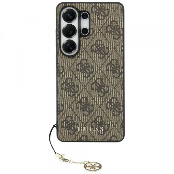 Husa pentru Samsung Galaxy S26 Ultra S948, Guess, 4G Classic Logo Charm, Maro