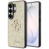 Husa pentru Samsung Galaxy S26 Ultra S948, Guess, Fixed Glitter Big 4G Metal Frame, Aurie