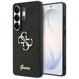 Husa pentru Samsung Galaxy S26 Ultra S948, Guess, Fixed Glitter Big 4G Metal Frame, Neagra