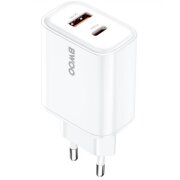 Incarcator Retea BWOO CDA207, 36W, 3A, 1 x USB-A - 1 x USB-C, Alb 