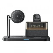 Incarcator Retea Wireless Yesido DS37 Display 3in1, 25W, 1.67A, Negru