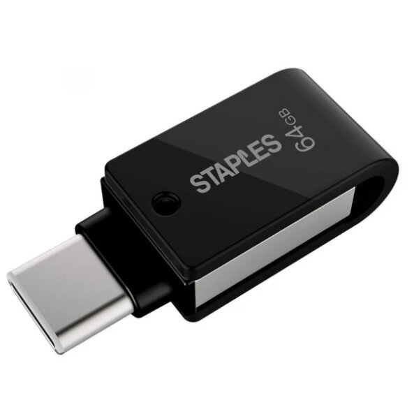 Memorie Externa USB-A 3.1 / USB-C Staples K23, 64Gb EKMMD64GK233CST 