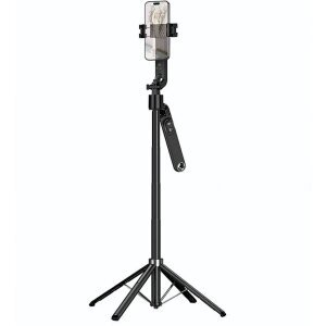 Selfie Stick Bluetooth HOCO K32 Face Tracking, 4.5inch - 7inch, Negru 