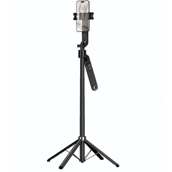 Selfie Stick Bluetooth HOCO K32 Face Tracking, 4.5inch - 7inch, Negru 