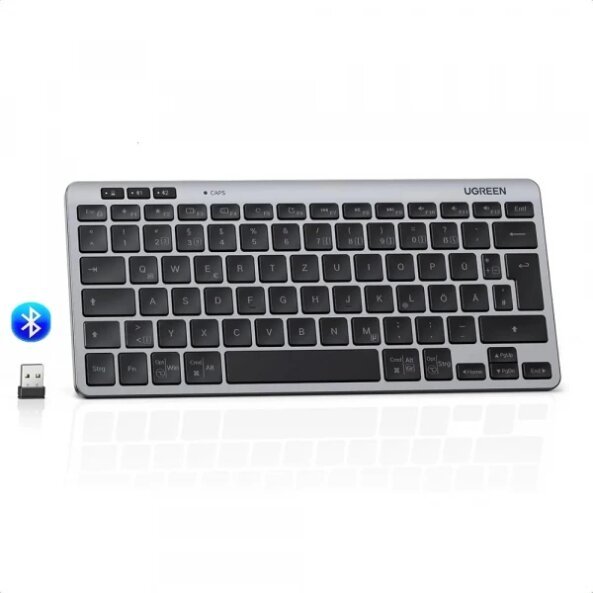 Tastatura Wireless UGREEN 75049, BT / Wi-Fi, Neagra