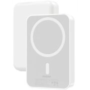 Baterie Externa Wireless Dudao K26, 10000mAh, 20W, QC + PD + FQI, 1 x QI - 1 x USB-A - 1 x USB-C, Alba 