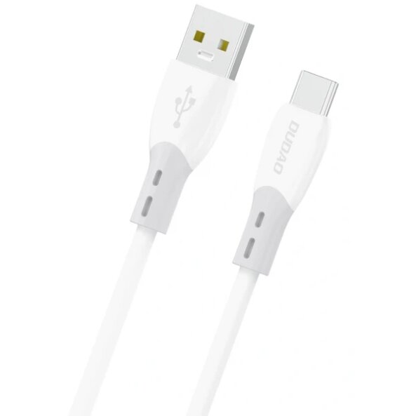 Cablu Date si Incarcare USB-A - USB-C Dudao L25ST, 100W, 1m, Alb 