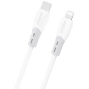 Cablu Date si Incarcare USB-C - Lightning Dudao L25SX, 30W, 1m, Alb 