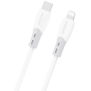 Cablu Date si Incarcare USB-C - Lightning Dudao L25SX, 30W, 1m, Alb 