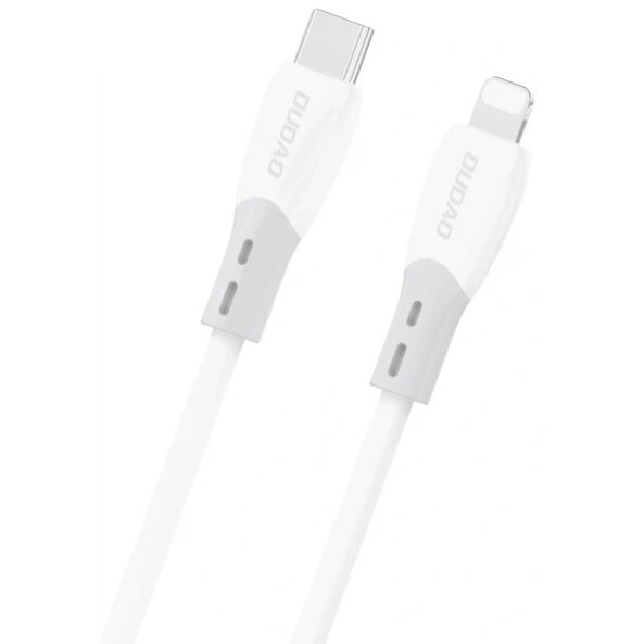 Cablu Date si Incarcare USB-C - Lightning Dudao L25SX, 30W, 1m, Alb 