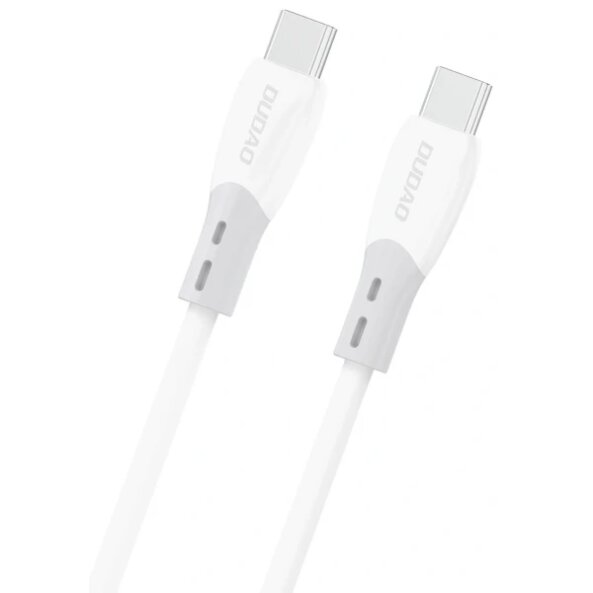 Cablu Date si Incarcare USB-C - USB-C Dudao L25SC, 60W, 2m, Alb 