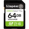 Card Memorie SDXC Kingston Canvas Select Plus, 64Gb, Clasa 10 / UHS-1 U1 SDS3/64GB 