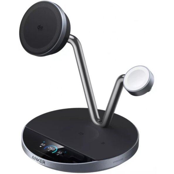 Incarcator Retea Wireless Anker Prime MagGo AirCool 3in1, 25W, Negru B25X7G11 