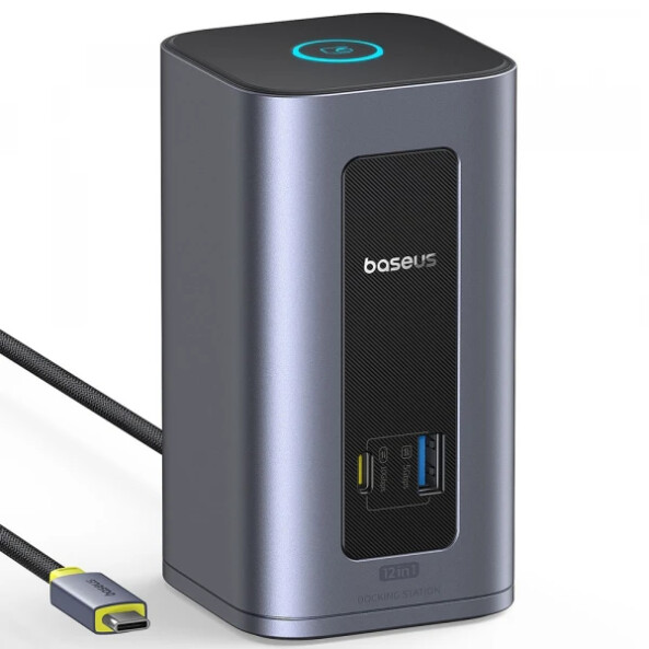Hub USB-C Baseus Nomos NU1 Air Spacemate, 12in1, Gri B0114400