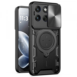 Husa pentru Motorola Edge 70 Fusion, Techsuit, CamGuard Pro, Neagra