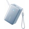 Baterie Externa Anker Nano, 10000mAh, 45W, QC + PD, 1 x USB-A - 2 x USB-C, Albastra 