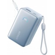 Baterie Externa Anker Nano, 10000mAh, 45W, QC + PD, 1 x USB-A - 2 x USB-C, Albastra 