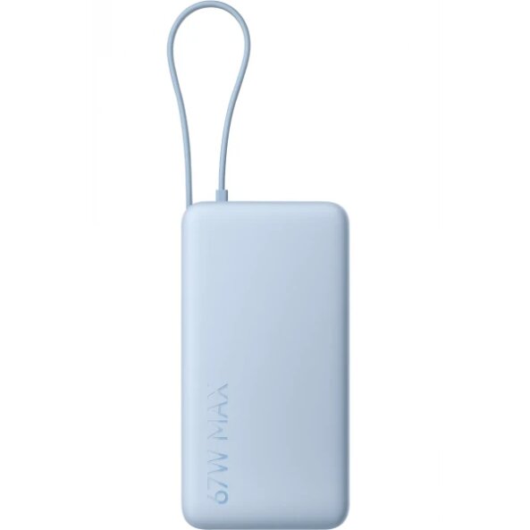 Baterie Externa Xiaomi, 20000mAh, 67W, QC + PD, 1 x USB-A - 2 x USB-C, Albastra BHR08O8GL 