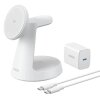 Incarcator Retea Wireless Anker MagGo 3in1, 15W, 1.67A, Alb B25M4G21 