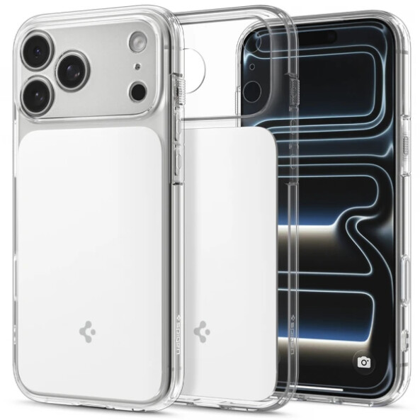 Husa MagSafe pentru Apple iPhone 18 Pro Max / 17 Pro Max, Spigen, Ultra Hybrid T, Alba ACS12132