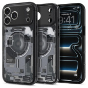 Husa MagSafe pentru Apple iPhone 18 Pro Max / 17 Pro Max, Spigen, Ultra Hybrid Zero One, Neagra ACS12128