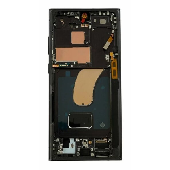Ecran Compatibil pentru Samsung S918 Galaxy S23 Ultra 5G Phantom Black OLED CU RAMA